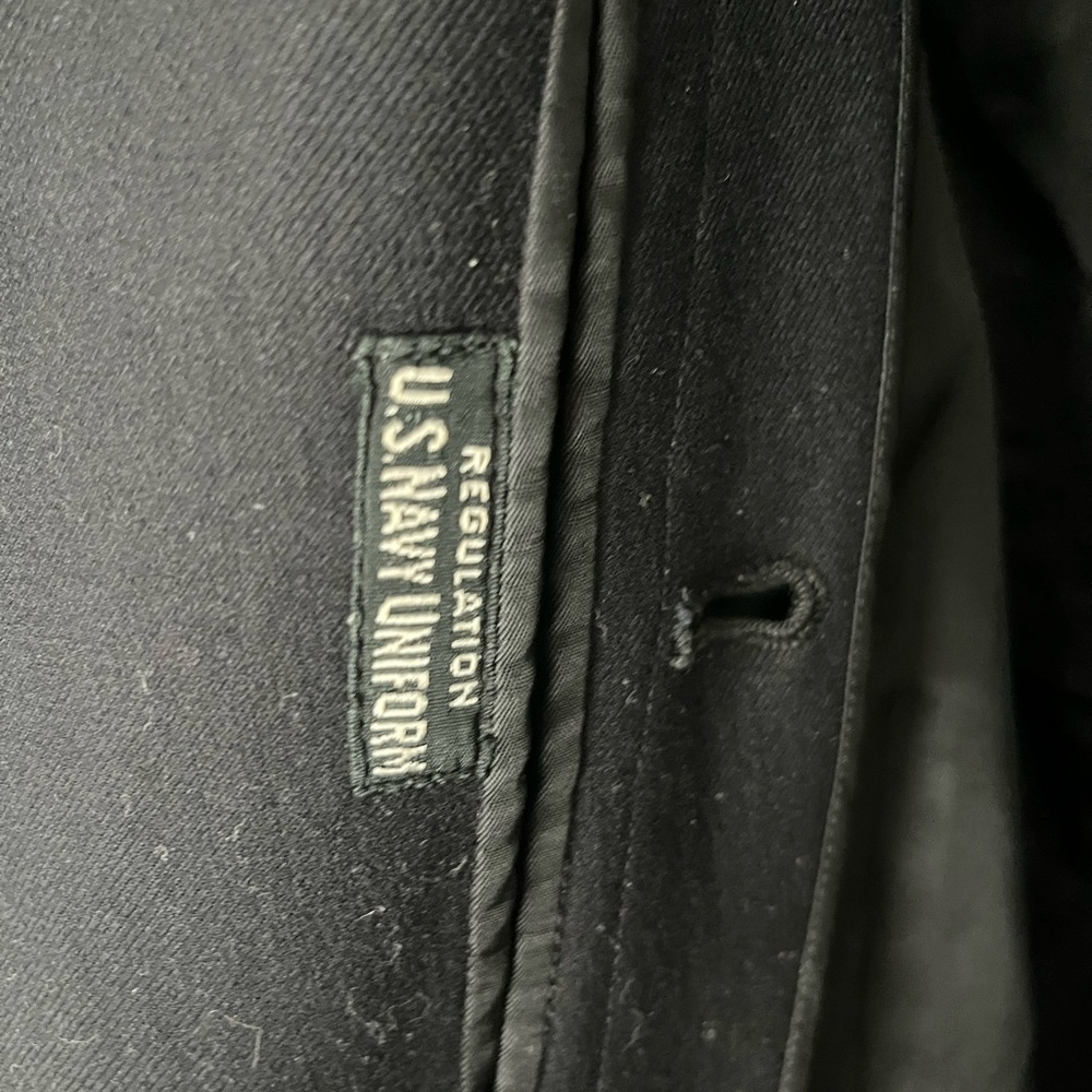 Vintage Naval Overcoat Coat Military XL - Picture 5 of 9
